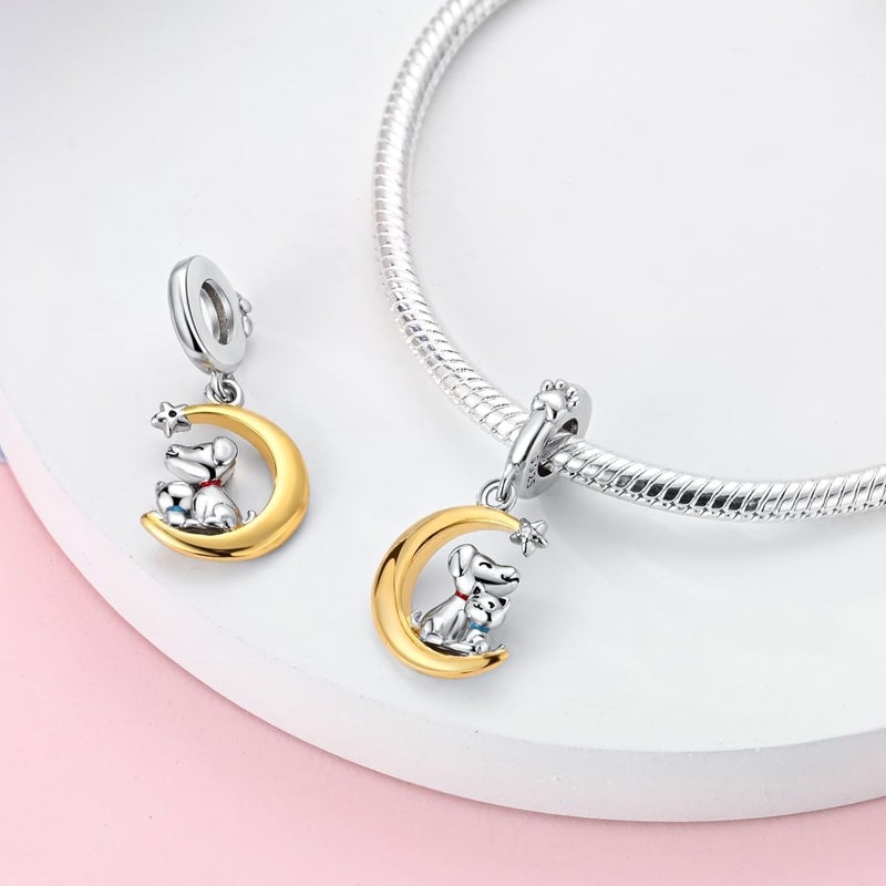 Hapour Store 925 Sterling Silver Charms for Bracelets Necklace European Jewelry Pendant Beads Charm for Women Mom - Image 2